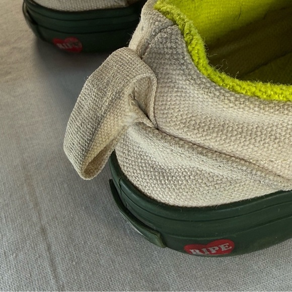 Vans Kids Avocado Green Slip-On Sneakers - Picture 3 of 11